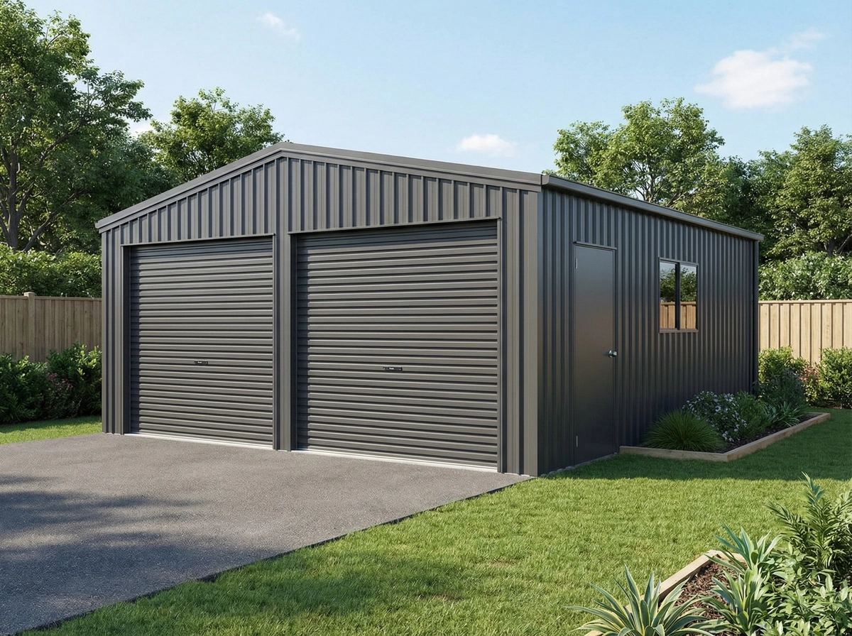 Garaż blaszany dwustanowiskowy - tanio i praktycznie